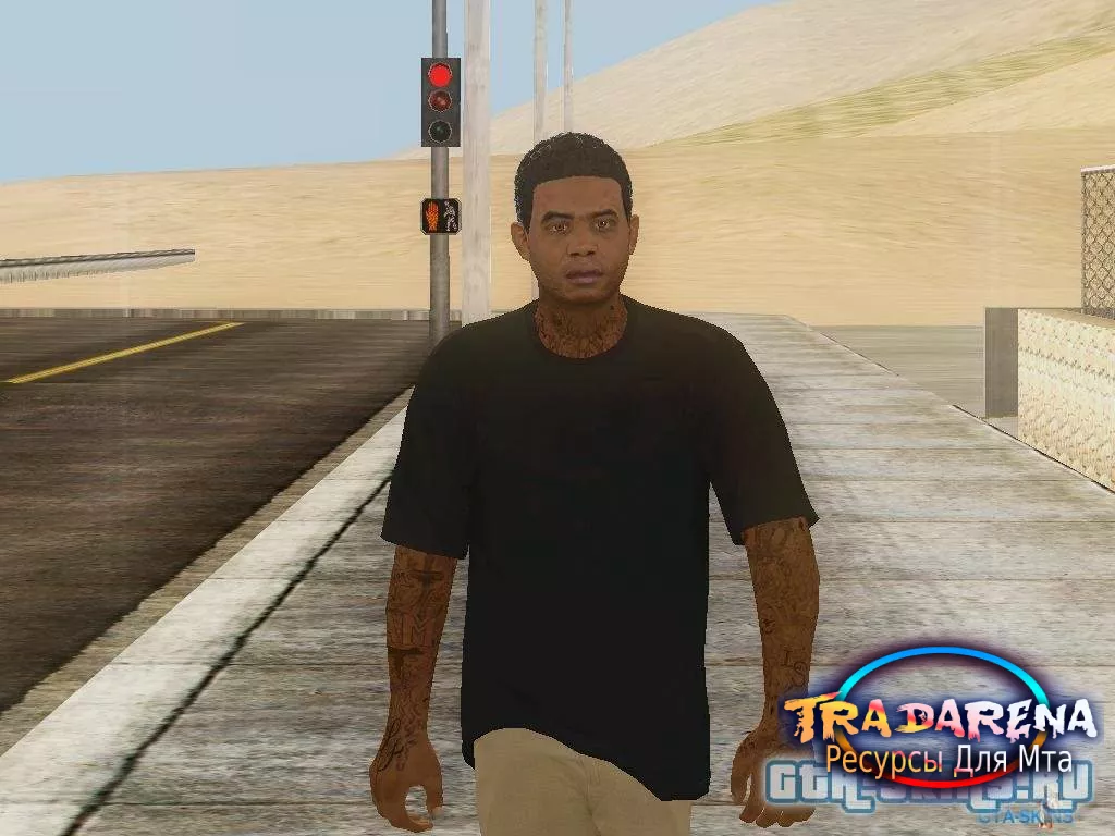 Скин Lamar from GTA 5 для GTA San Andreas