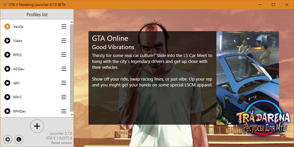 GTA V Modding Launcher 0.7.9 BETA